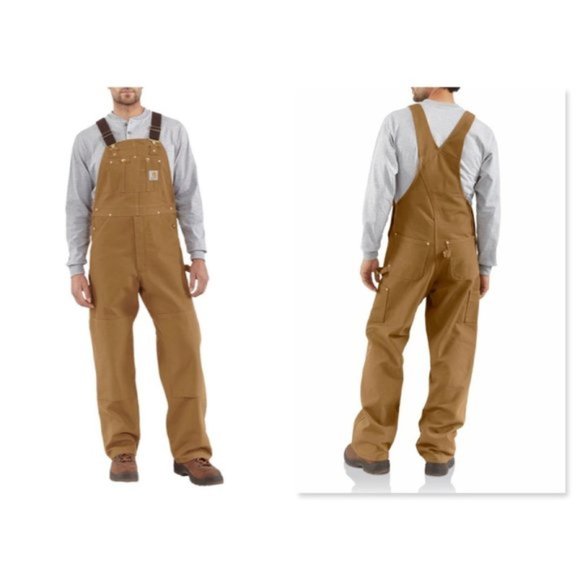 Carhartt Other - Carhartt Size 34 x 31" Brown Duck Bib Overalls